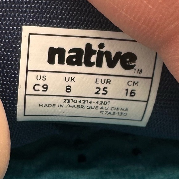 NEW Native Youth Blue Monaco Low Cut Side Rider Sneakers Size 9 - Picture 8 of 8